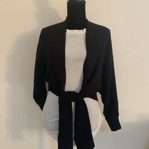 LF Store Cropped Tied Sweater